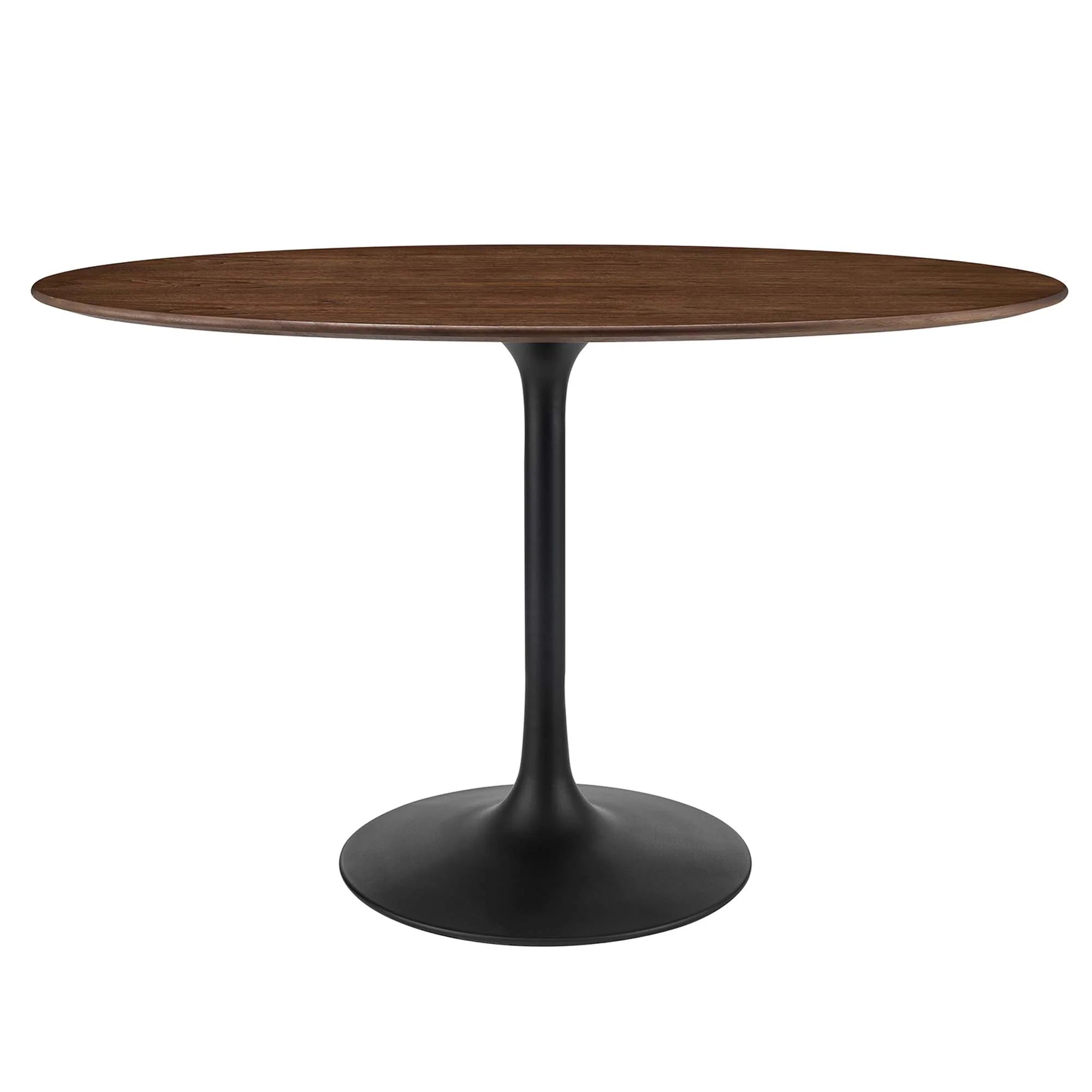Novara 48" Oval Wood Dining Table - Black Walnut Denmark Home
