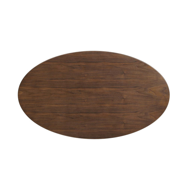 Novara 48" Oval Wood Dining Table - Black Walnut Denmark Home