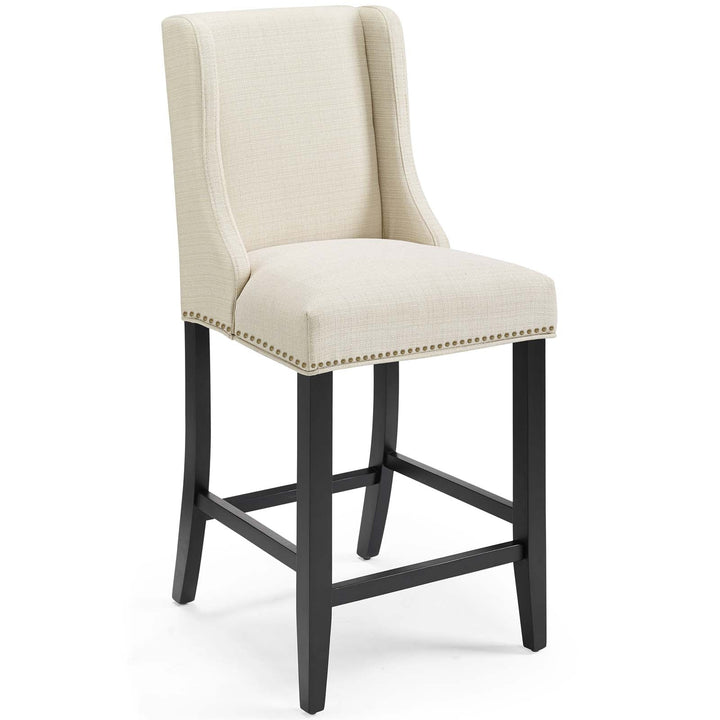 Mythos Upholstered Fabric Counter Stool - Beige Denmark Home