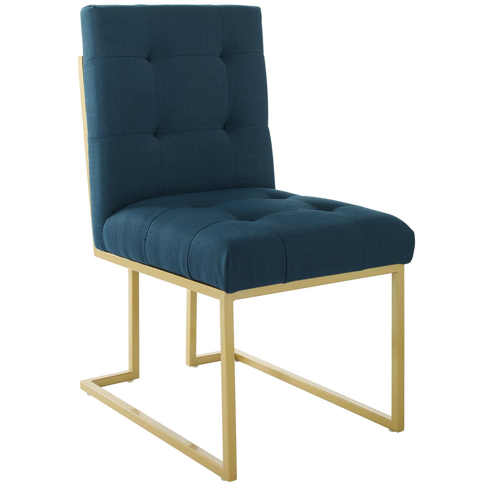 Valénza Upholstered Dining Chair - Gold Azure Denmark Home