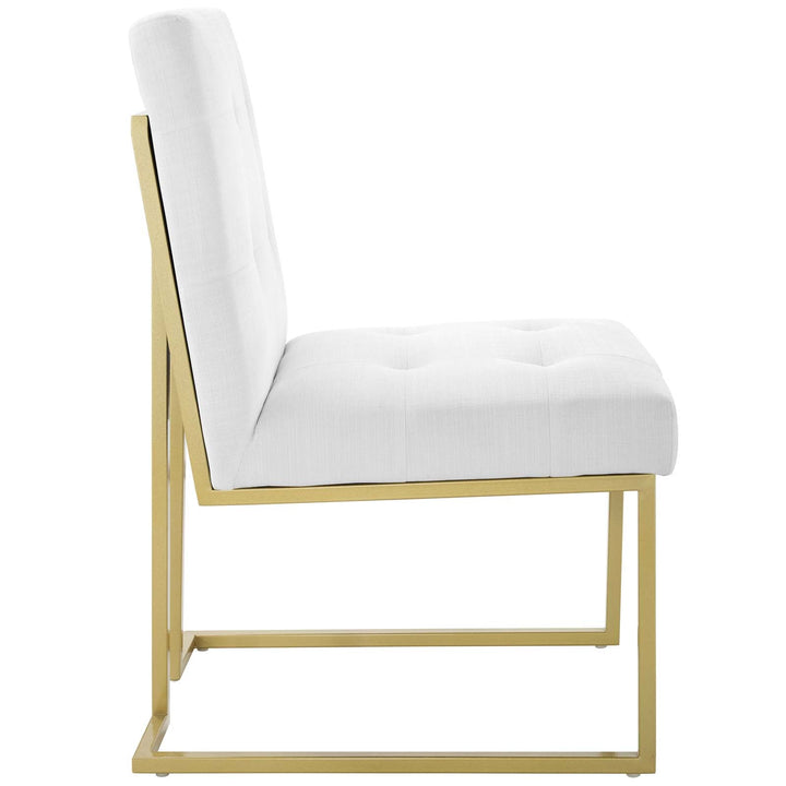 Valénza Upholstered Dining Chair - Gold White Denmark Home