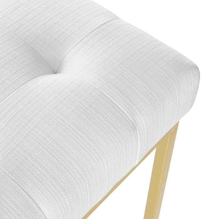 Valénza Upholstered Dining Chair - Gold White Denmark Home