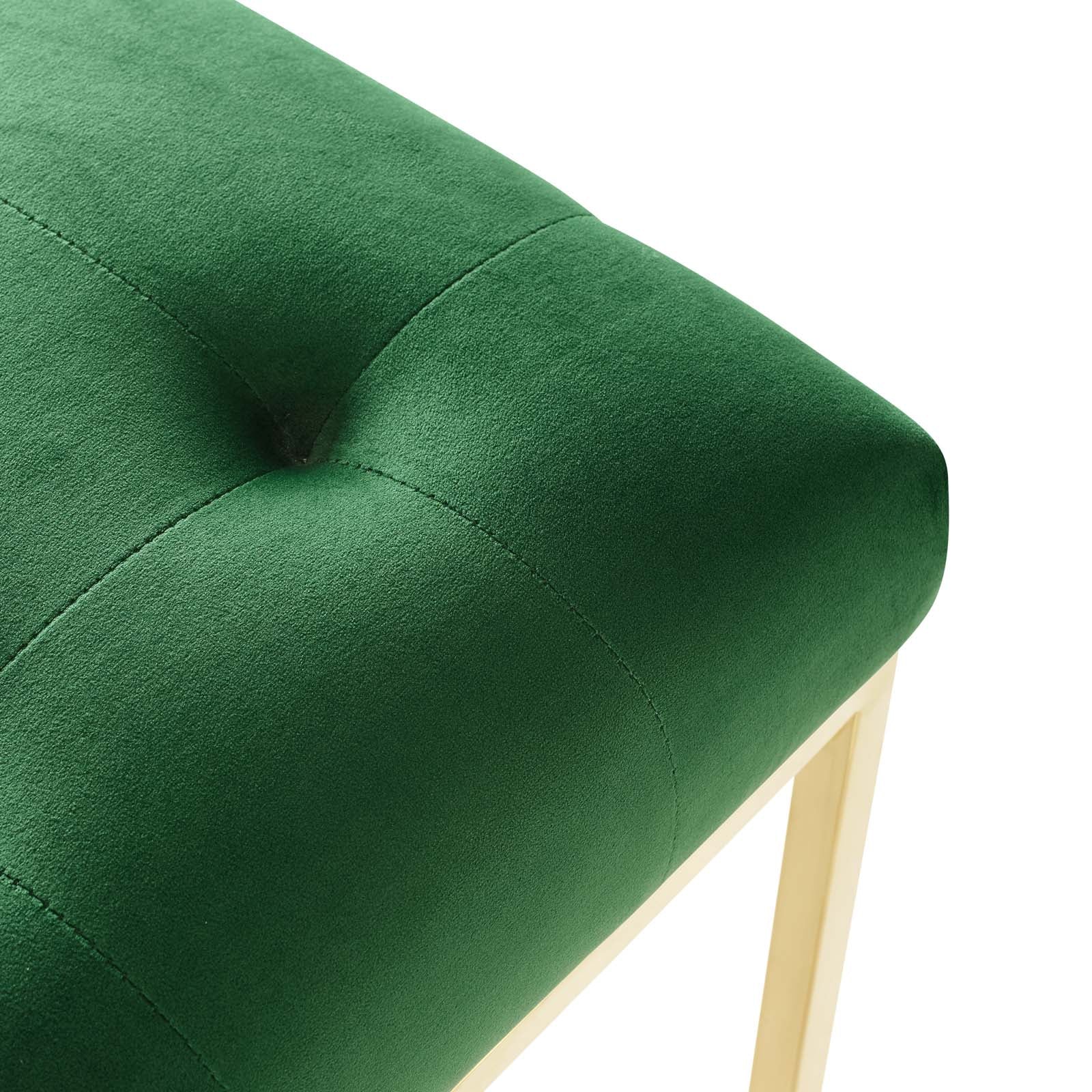 Valénza Velvet Dining Chair - Gold Emerald Denmark Home
