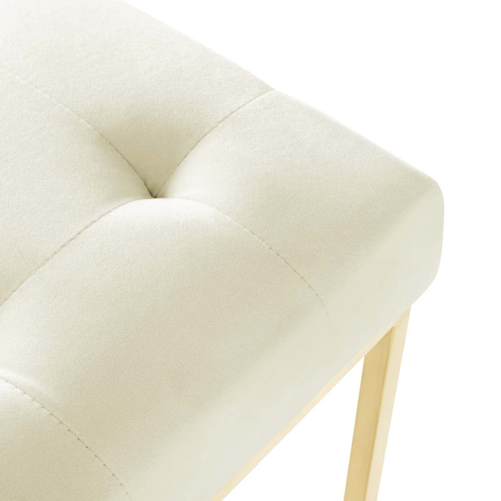 Valénza Velvet Dining Chair - Gold Ivory Denmark Home