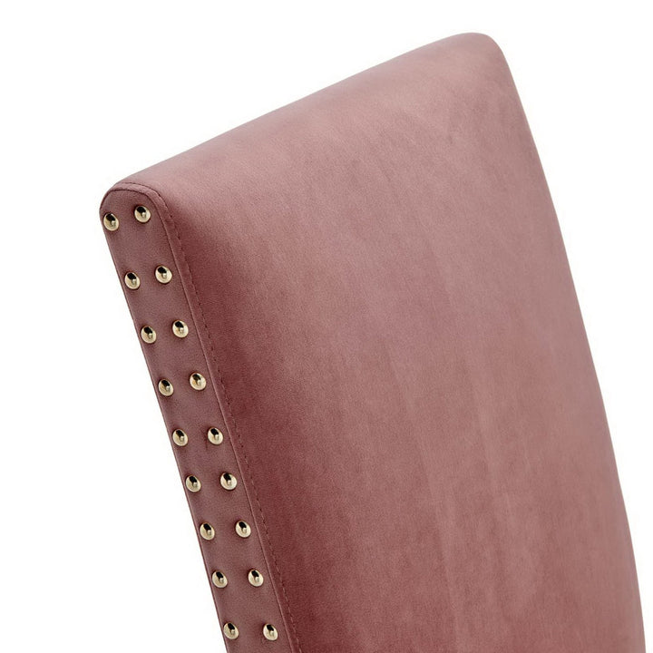 Form Performance Velvet Dining Chair - Dusty Rose Denmark Home