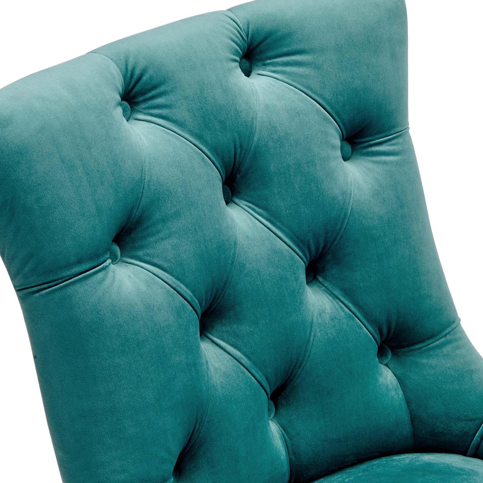 Bleich Tufted Velvet Dining Chair - Teal Denmark Home
