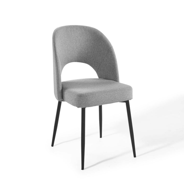 fauteuil Dining Side Chair - Black Light Gray Denmark Home