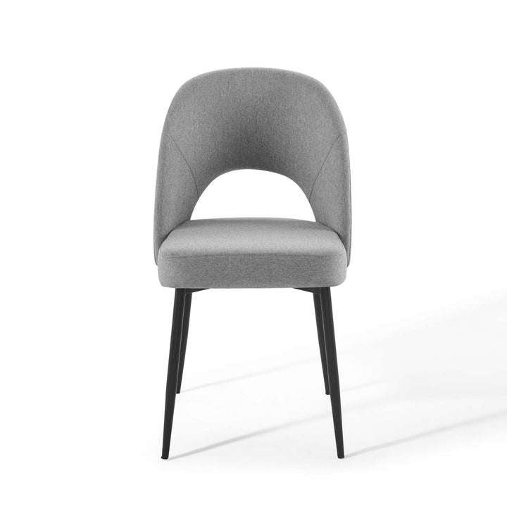 fauteuil Dining Side Chair - Black Light Gray Denmark Home