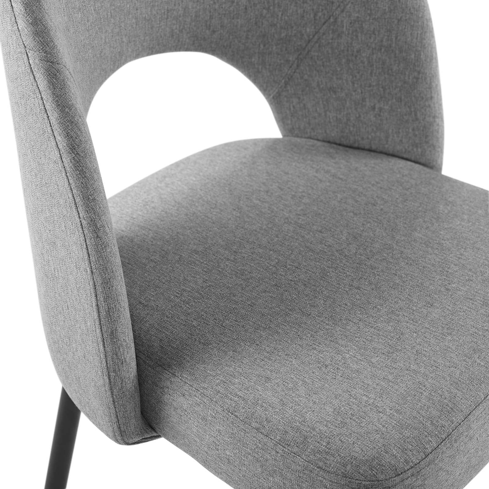 fauteuil Dining Side Chair - Black Light Gray Denmark Home