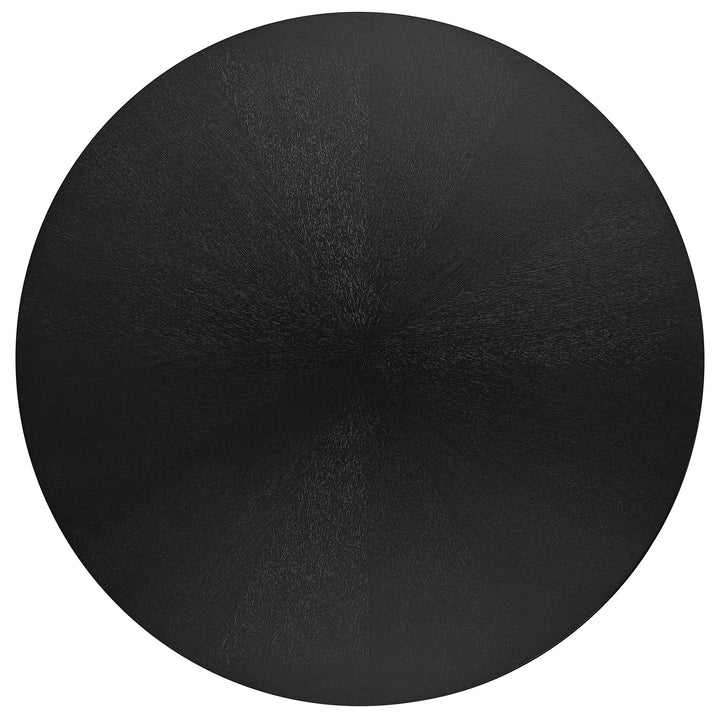 Valtora 47" Round Wood Dining Table - Black Denmark Home