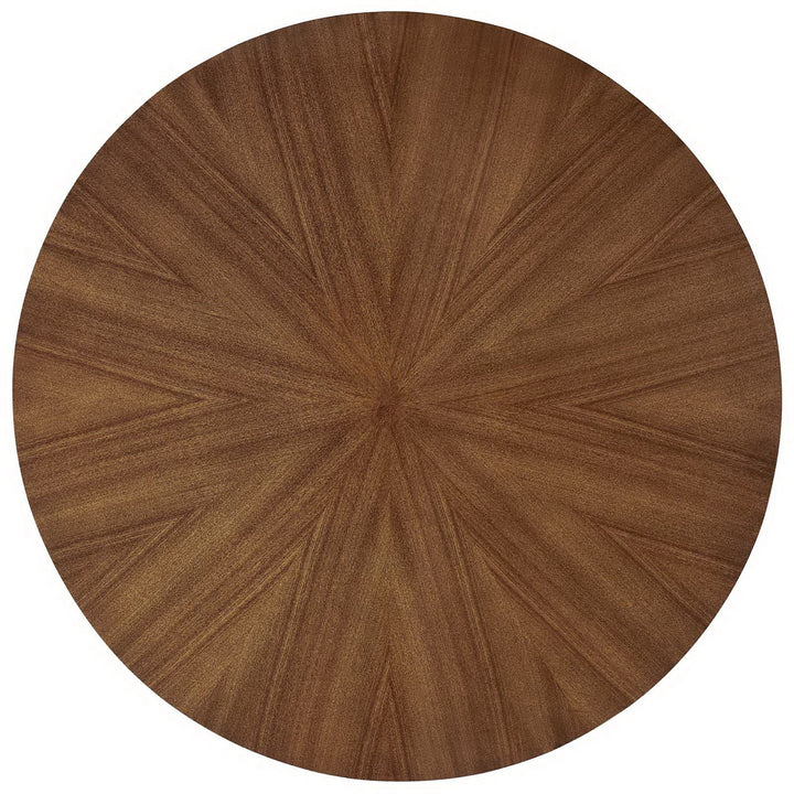Valtora 47" Round Wood Dining Table - Walnut Denmark Home