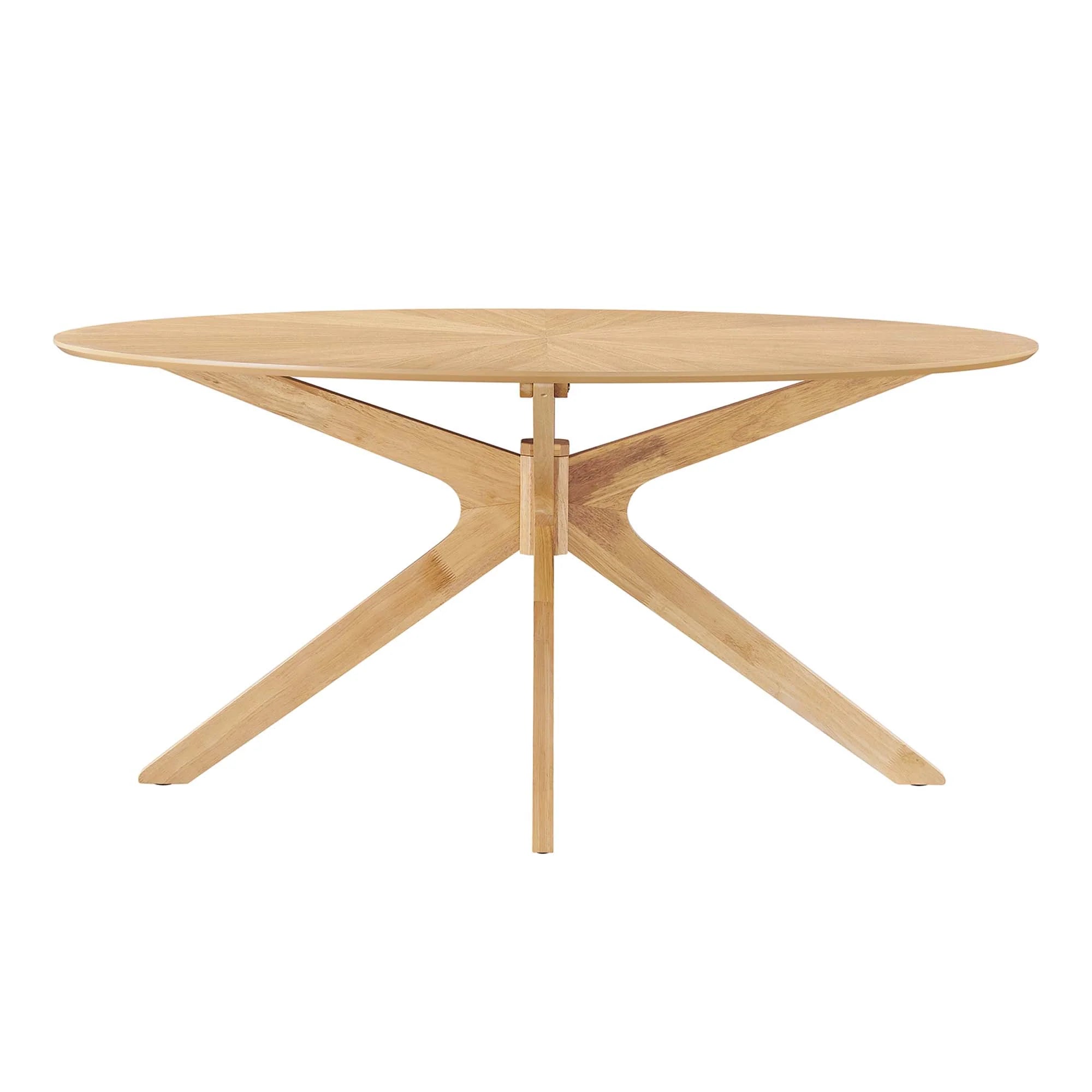 Valtora 63" Oval Wood Dining Table - Oak Denmark Home