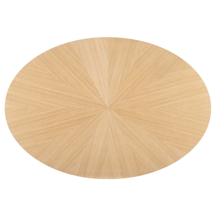 Valtora 63" Oval Wood Dining Table - Oak Denmark Home