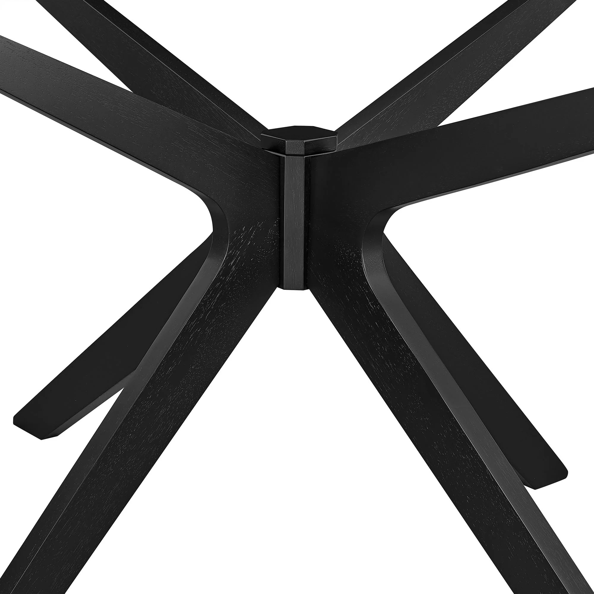 Valtora 71" Oval Wood Dining Table - Black Denmark Home