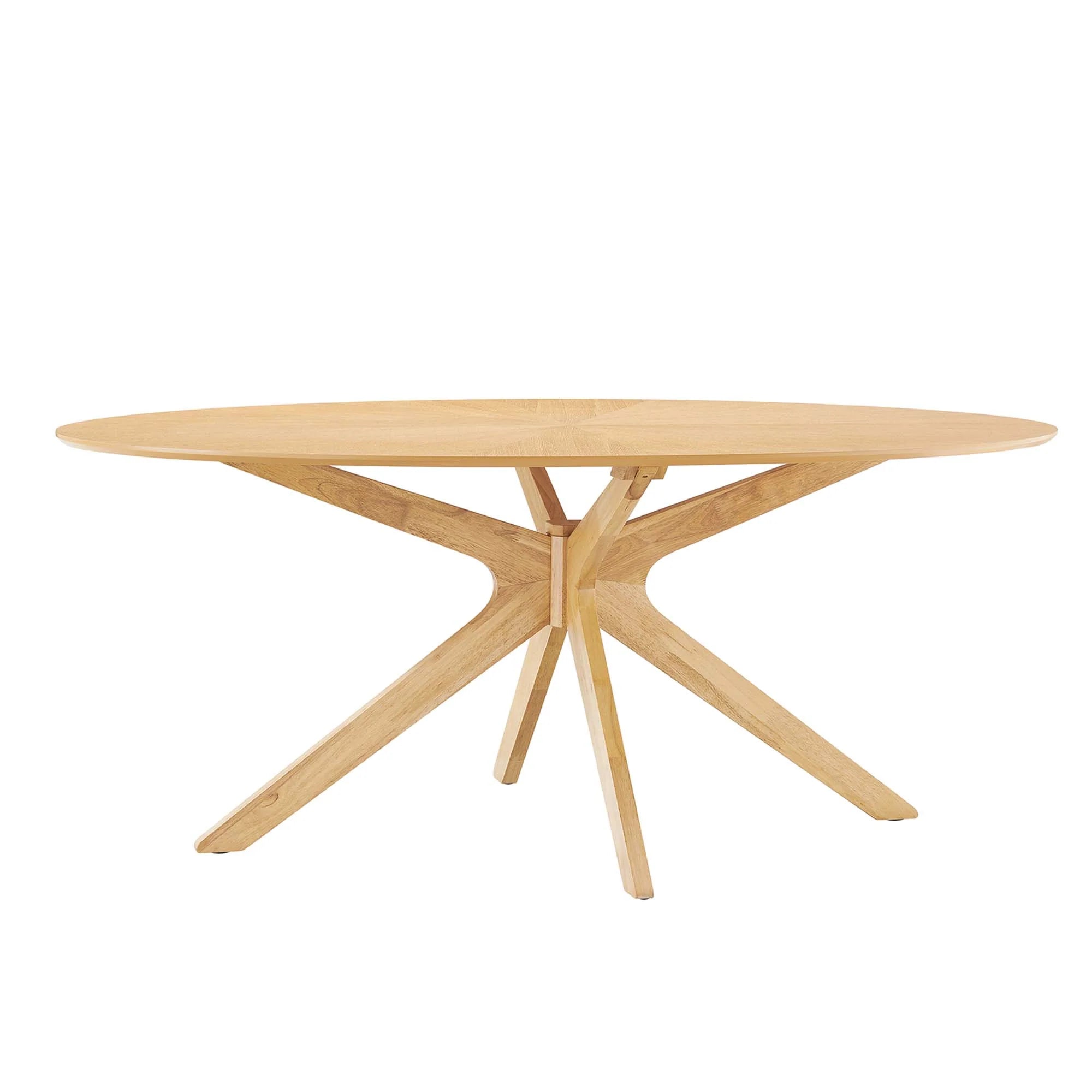 Valtora 71" Oval Wood Dining Table - Oak Denmark Home
