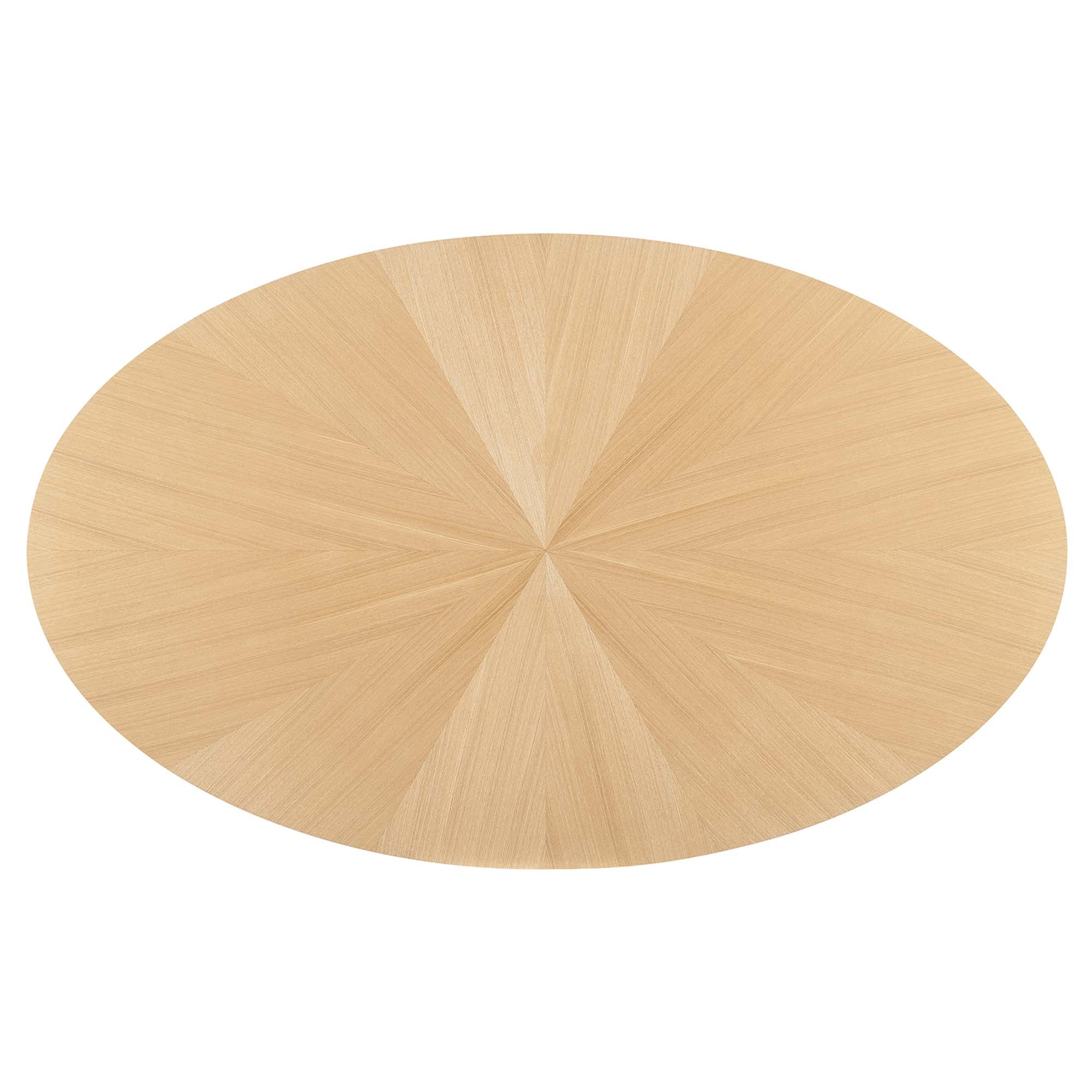 Valtora 71" Oval Wood Dining Table - Oak Denmark Home