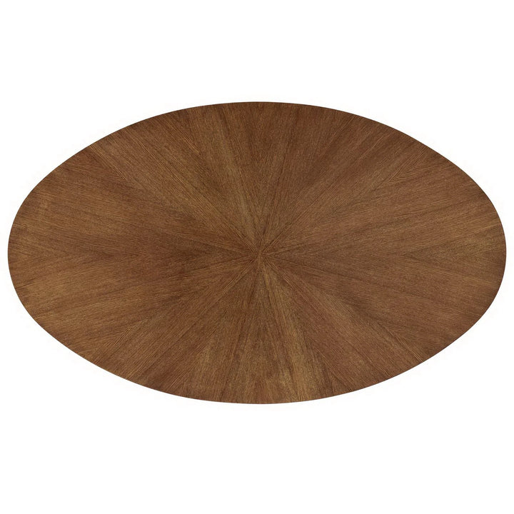 Valtora 71" Oval Wood Dining Table - Walnut Denmark Home