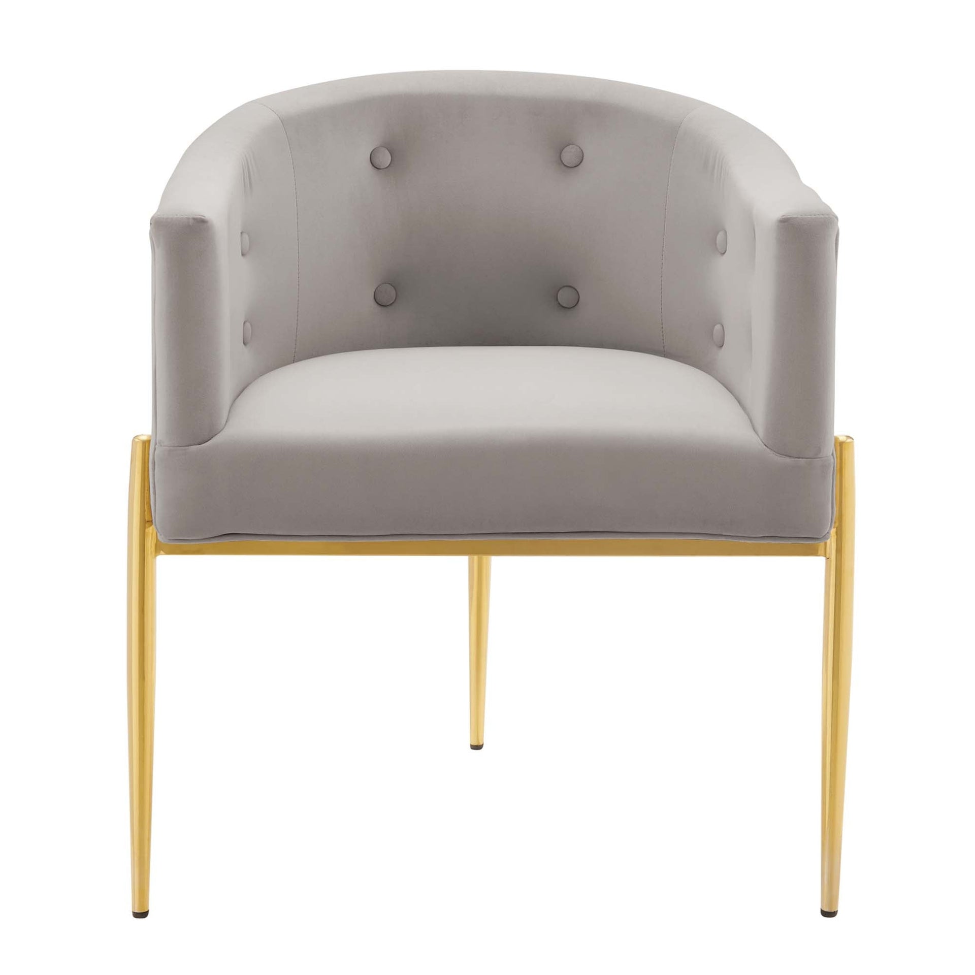 Sprig Velvet Tufted Accent Chair – Grey (Copy) Denmark Home