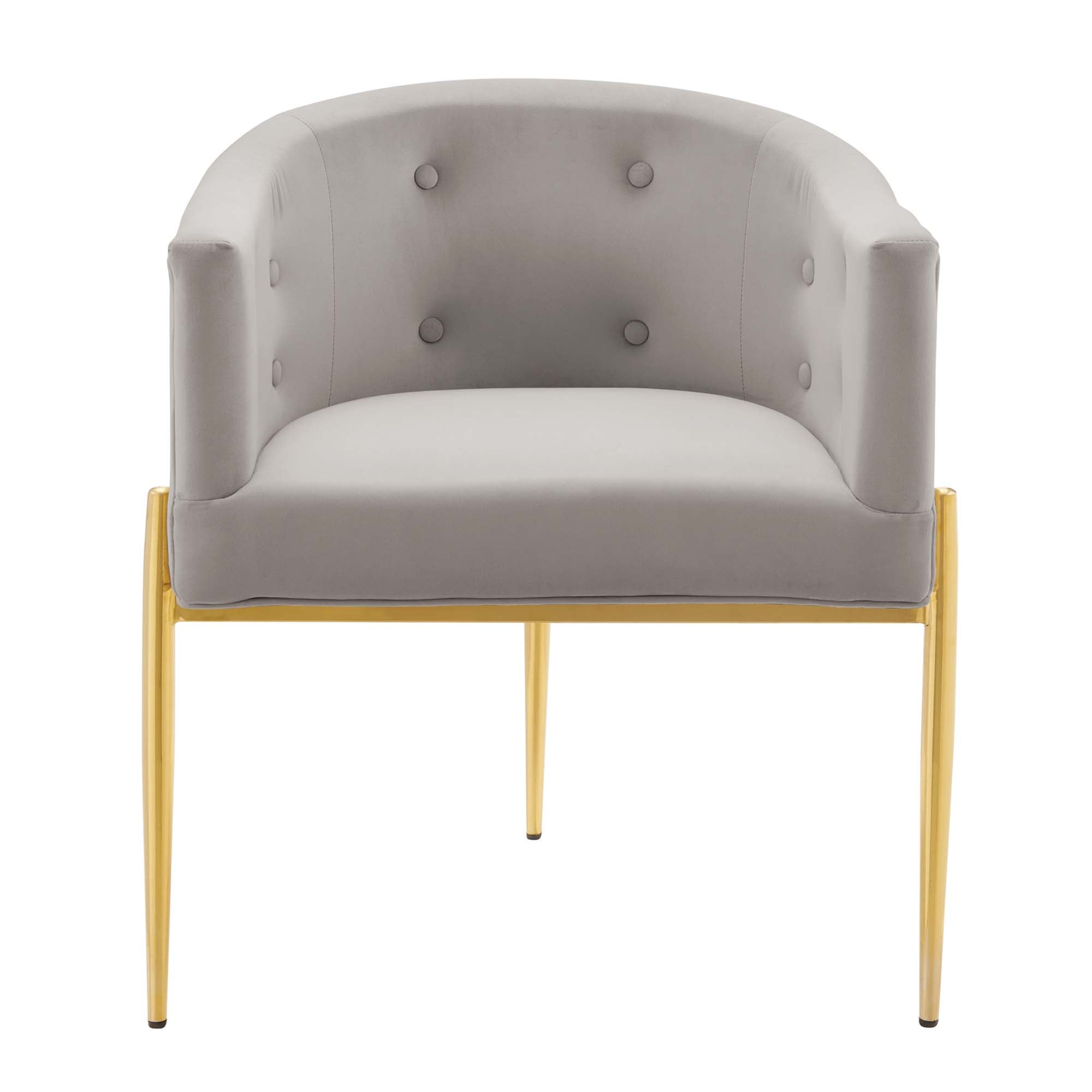 Sprig Velvet Tufted Accent Chair – Grey (Copy) Denmark Home