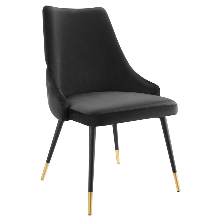 Bella Tufted Velvet Dining Chair - Black Denmark Home