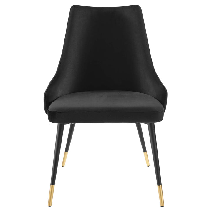 Bella Tufted Velvet Dining Chair - Black Denmark Home