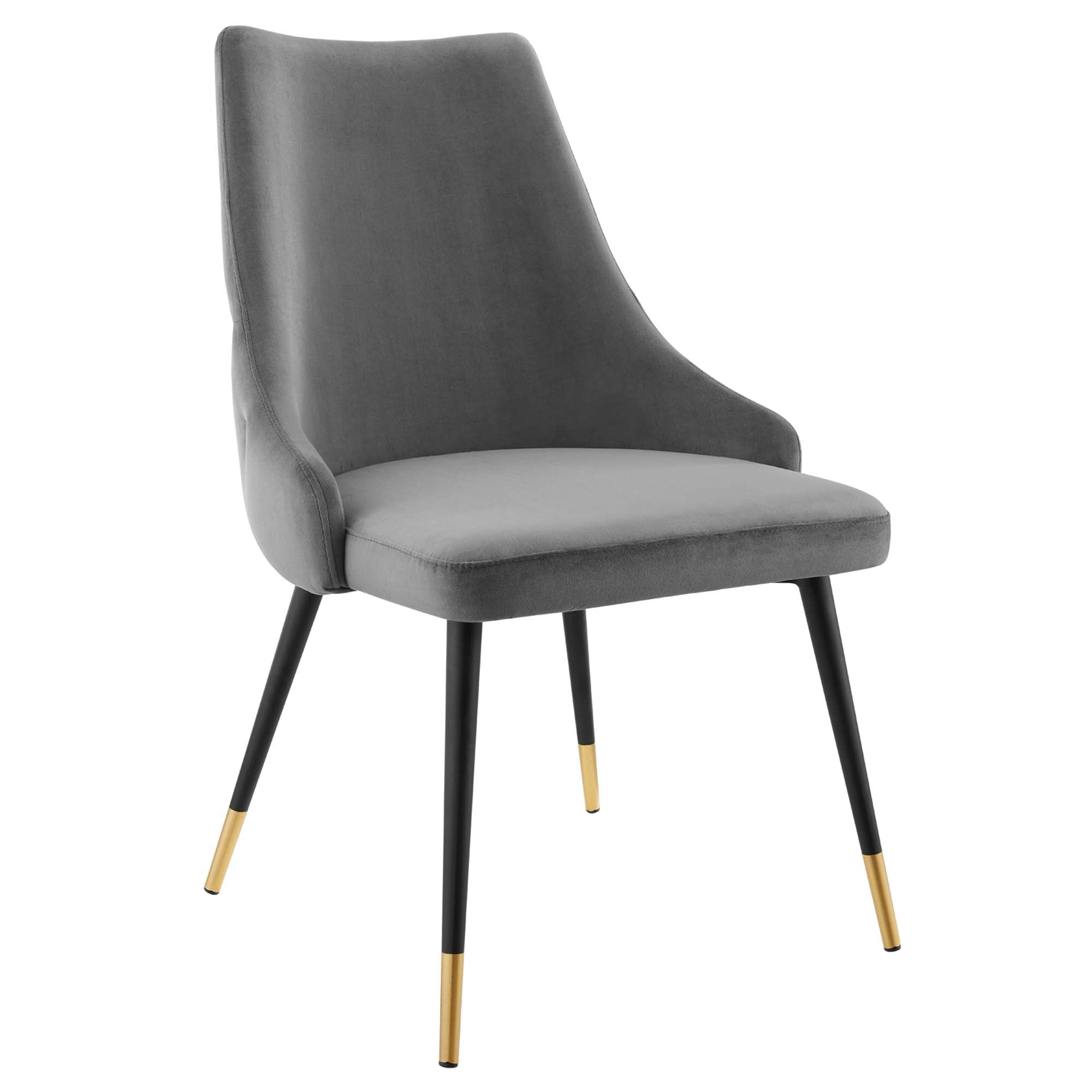 Bella Tufted Velvet Dining Chair - Gray Denmark Home