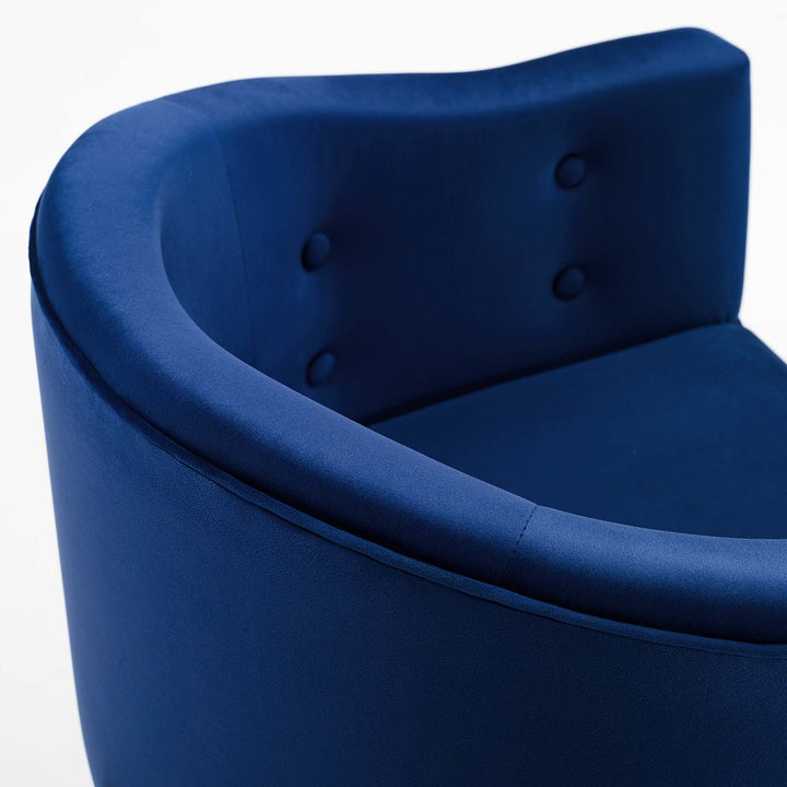 Sprig Tufted Counter Stool - Navy Denmark Home