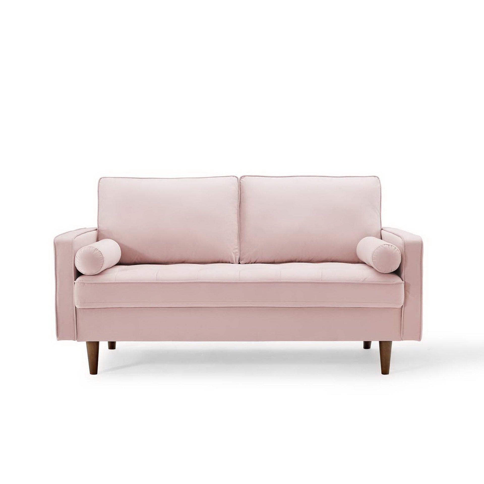 Eldvar Performance Velvet Loveseat – Pink