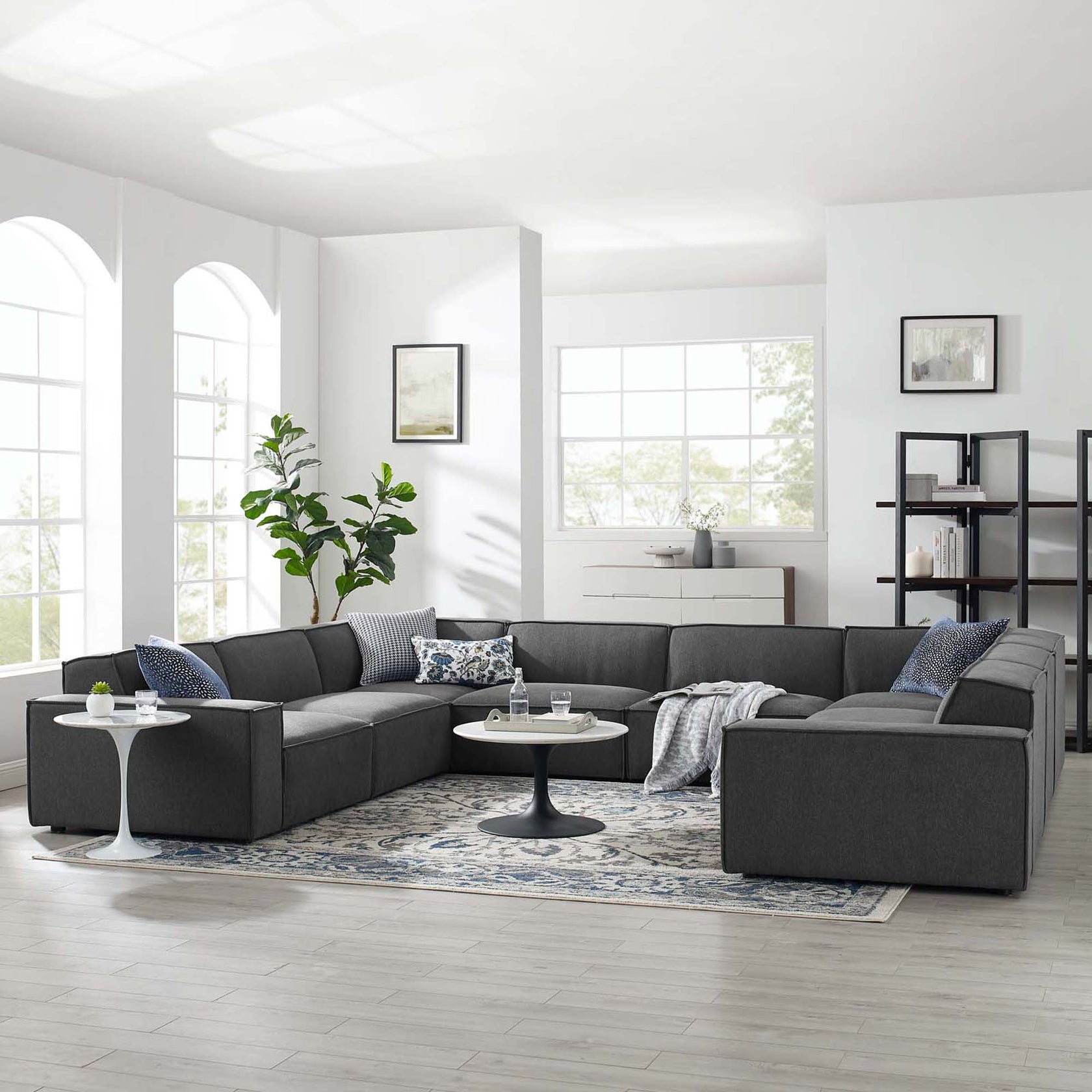 Lucent 8-Piece Fabric Sectional Sofa