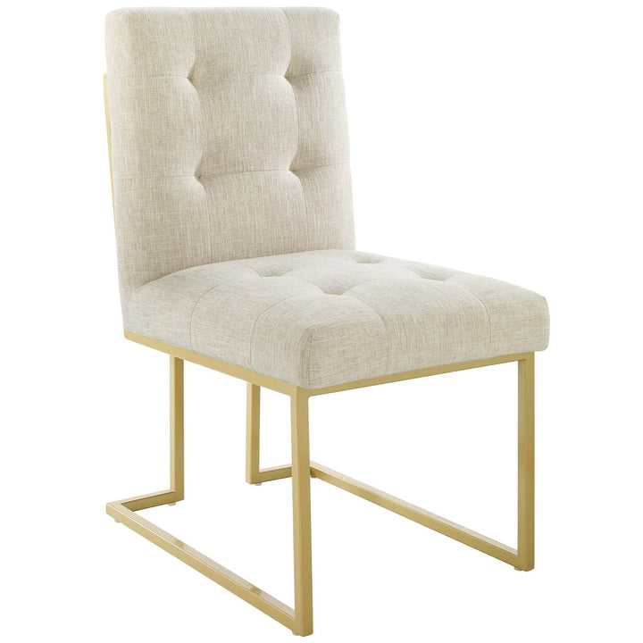 Valénza Dining Accent Chair Set - Gold Beige Denmark Home