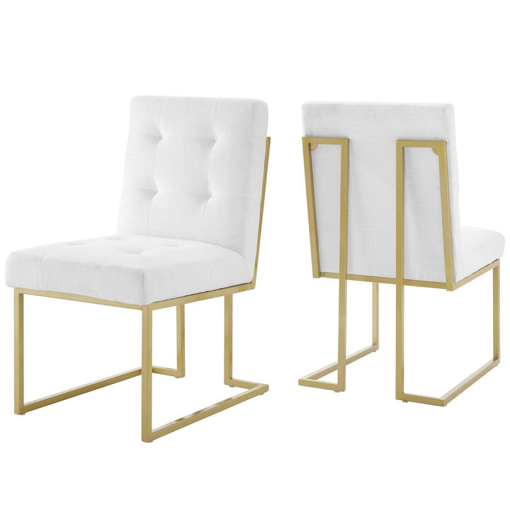 Valénza Dining Accent Chair Set - Gold Beige (Copy) Denmark Home