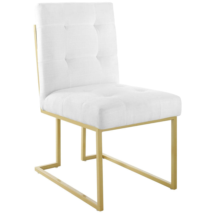 Valénza Dining Accent Chair Set - Gold White Denmark Home