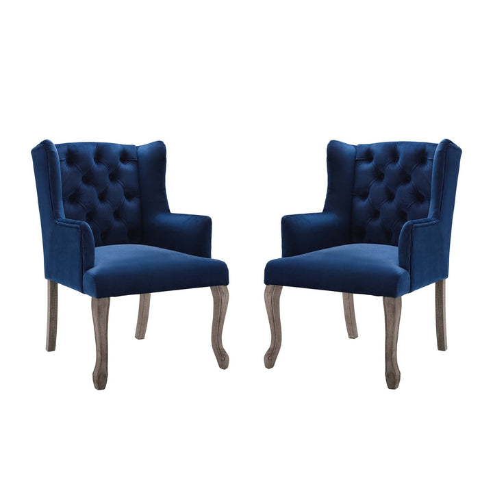 Montclair Dining Armchair Set  - Navy Denmark Home