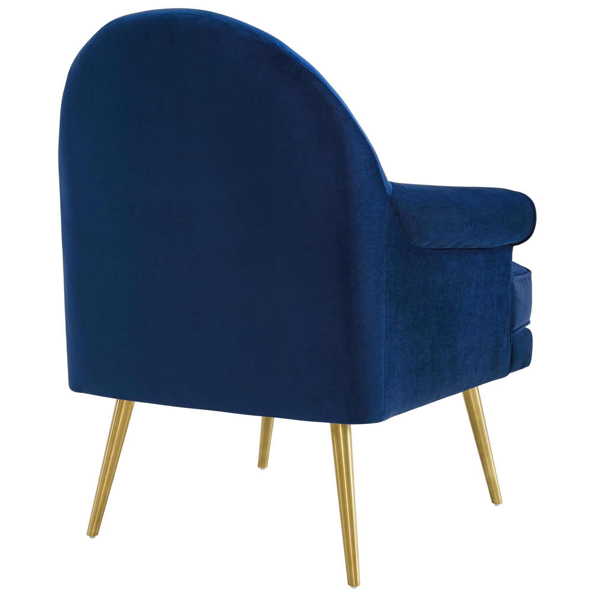 Aurelis Velvet Tufted Accent Chair Set of 2 - Navy Denmark Home