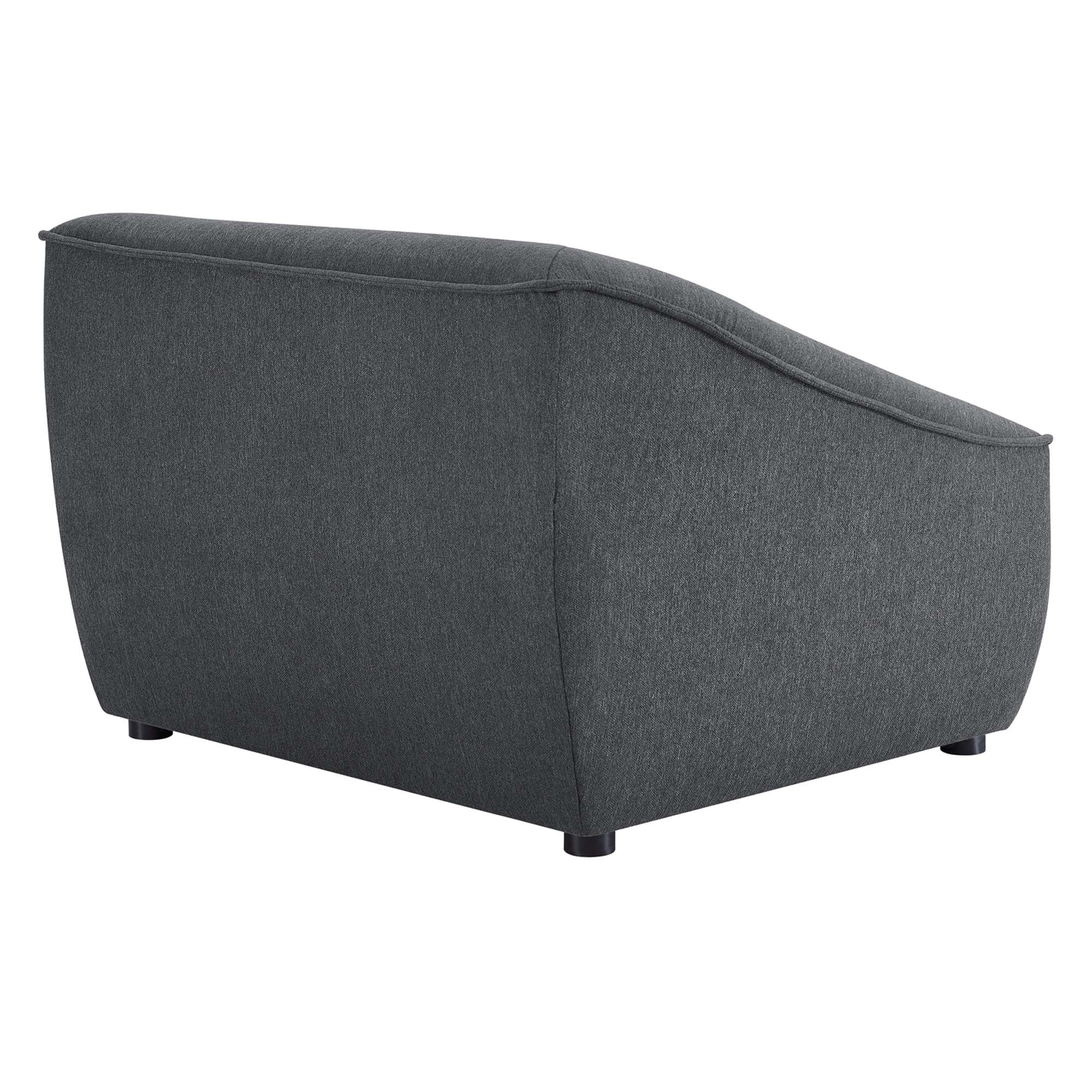 Cube Upholstered Armchair - Charcoal Denmark Home