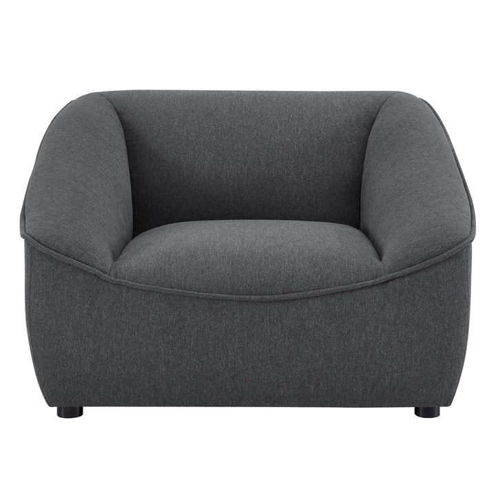 Cube Upholstered Armchair - Charcoal Denmark Home