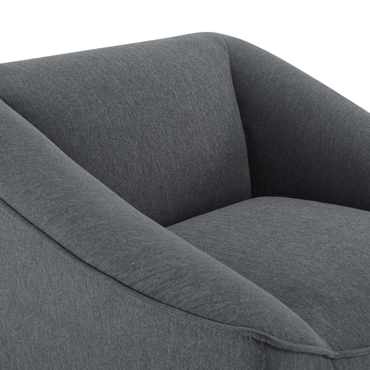 Cube Upholstered Armchair - Charcoal Denmark Home