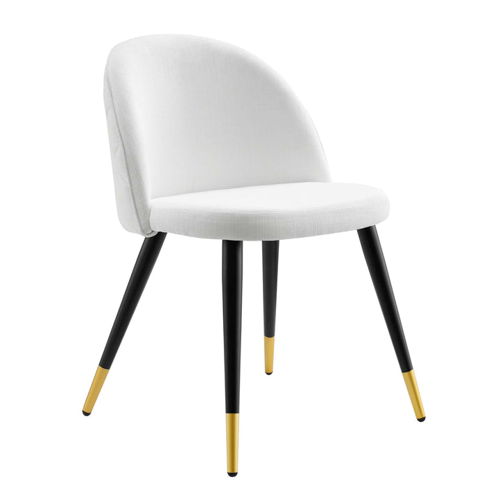 Auravia Fabric Dining Chair Set - White Denmark Home