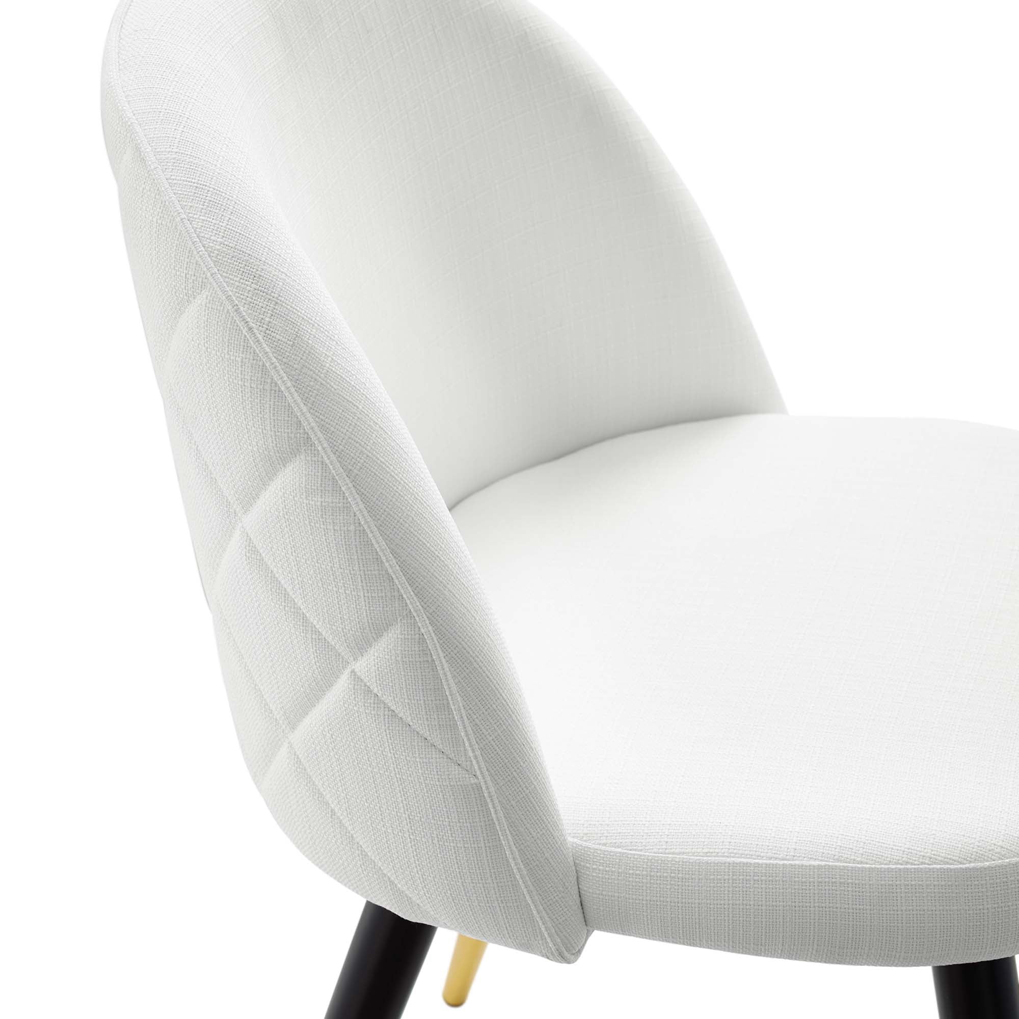 Auravia Fabric Dining Chair Set - White Denmark Home