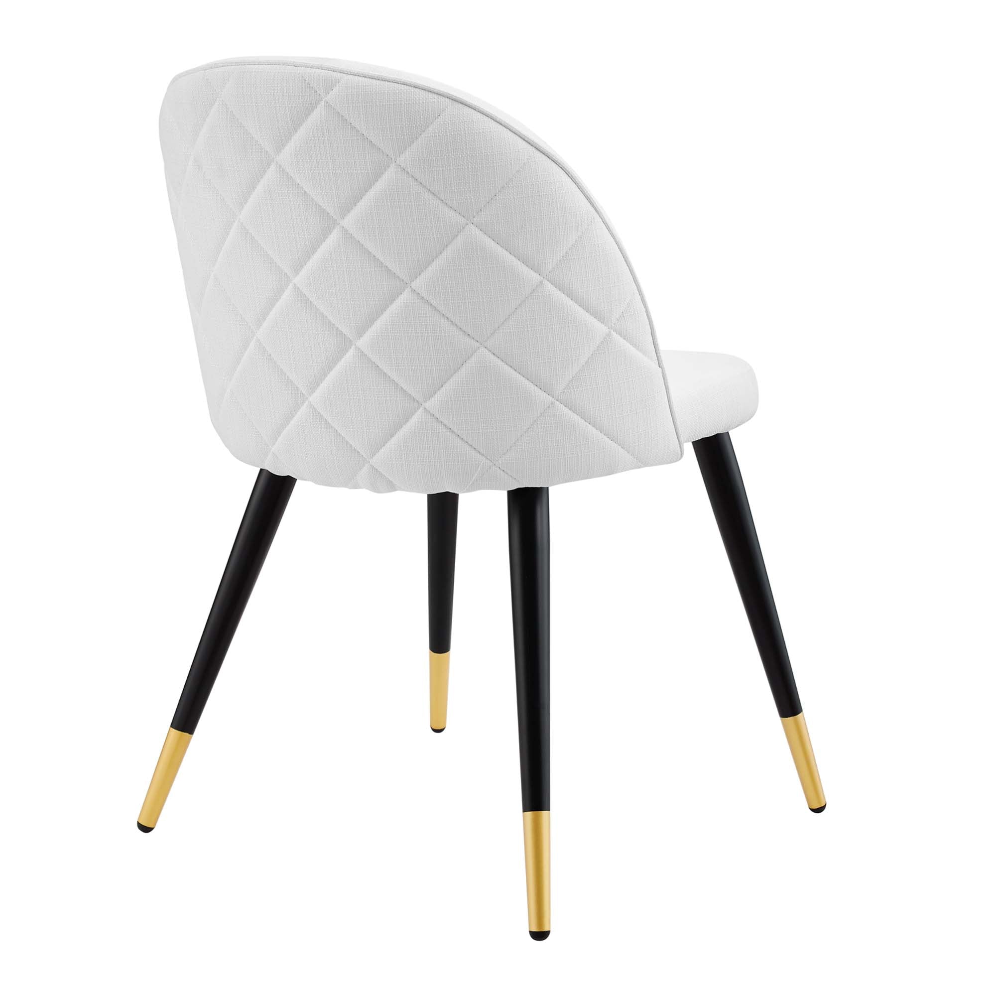 Auravia Fabric Dining Chair Set - White Denmark Home