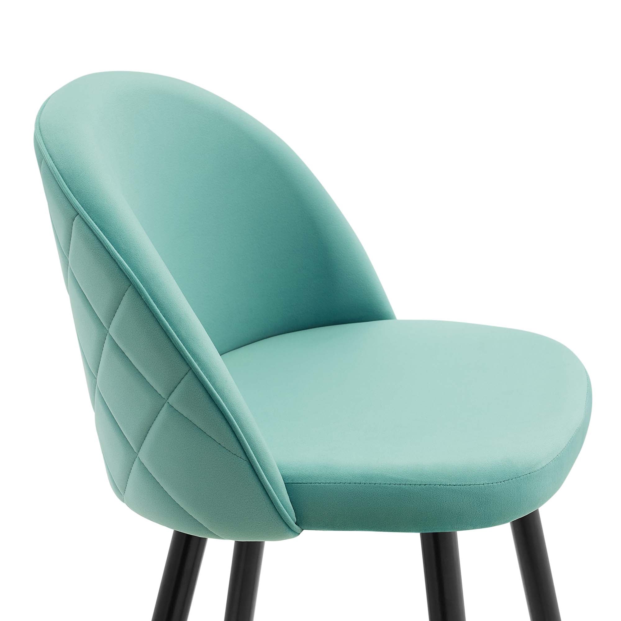 Auravia Velvet Counter Stool Set - Mint Denmark Home