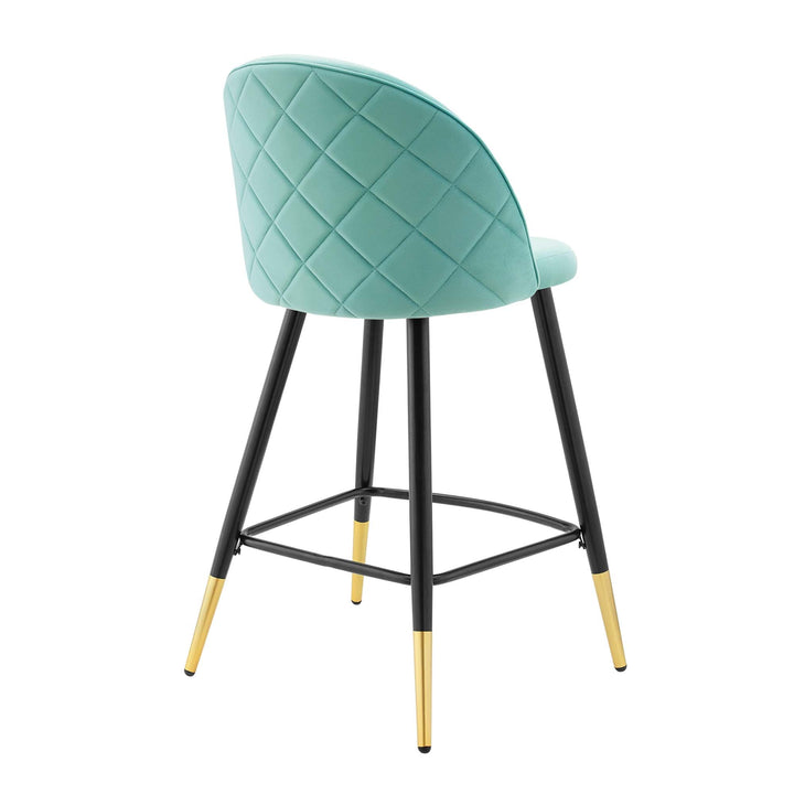 Auravia Velvet Counter Stool Set - Mint Denmark Home