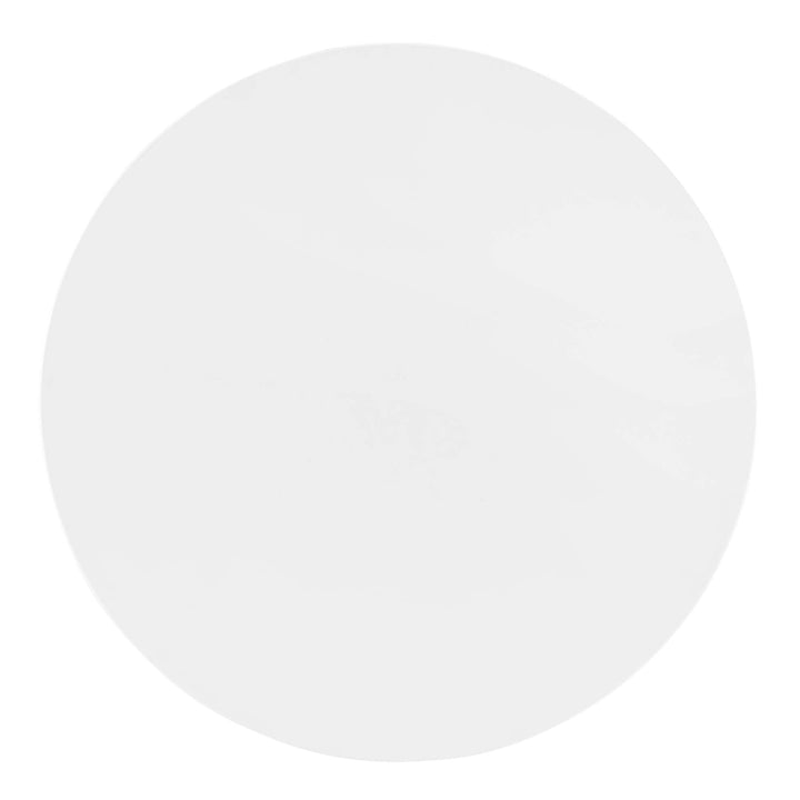 Crest Round Dining Table – White Top with Gold Pedestal Base 35" Denmark Home