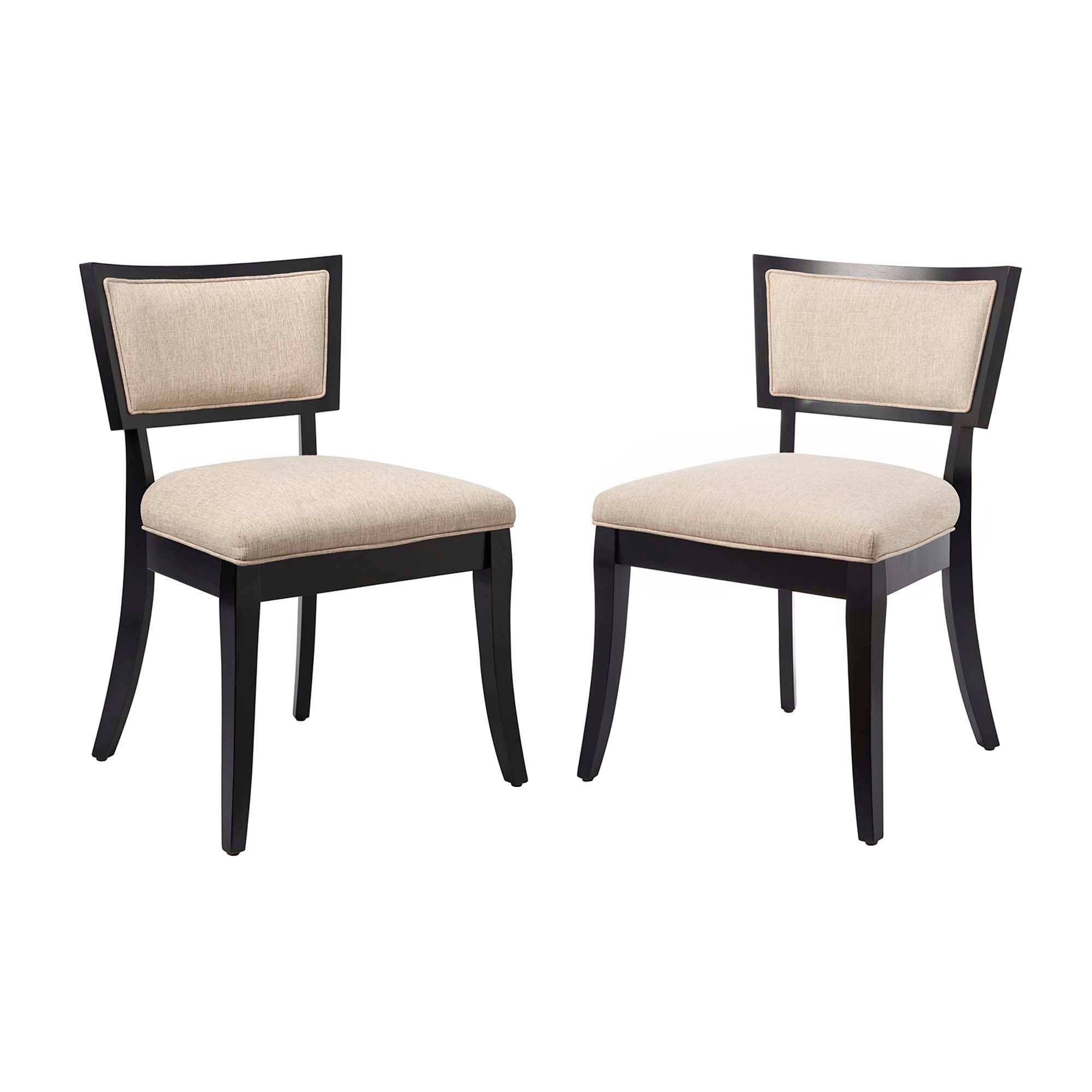 Elvaro Upholstered Dining Chair Set - Beige Denmark Home