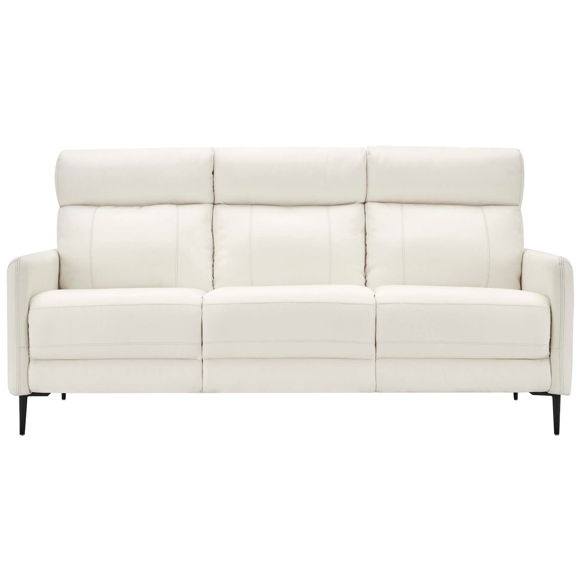 Interval Leather Sofa – Black Steel Base