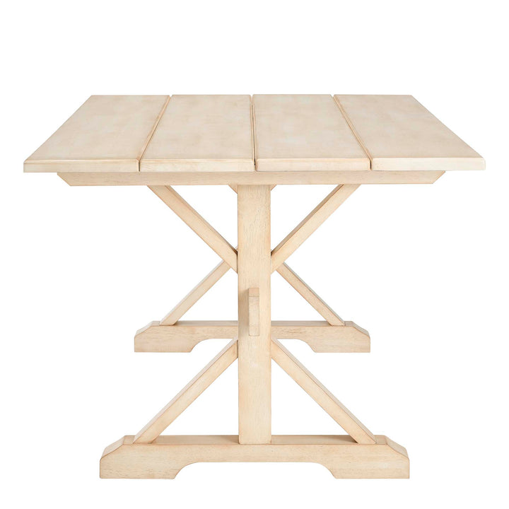 Bark Rectangular Dining Table 71" - Natural Denmark Home