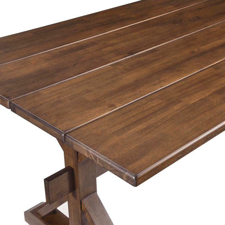 Bark Rectangular Dining Table 71" - Walnut Denmark Home