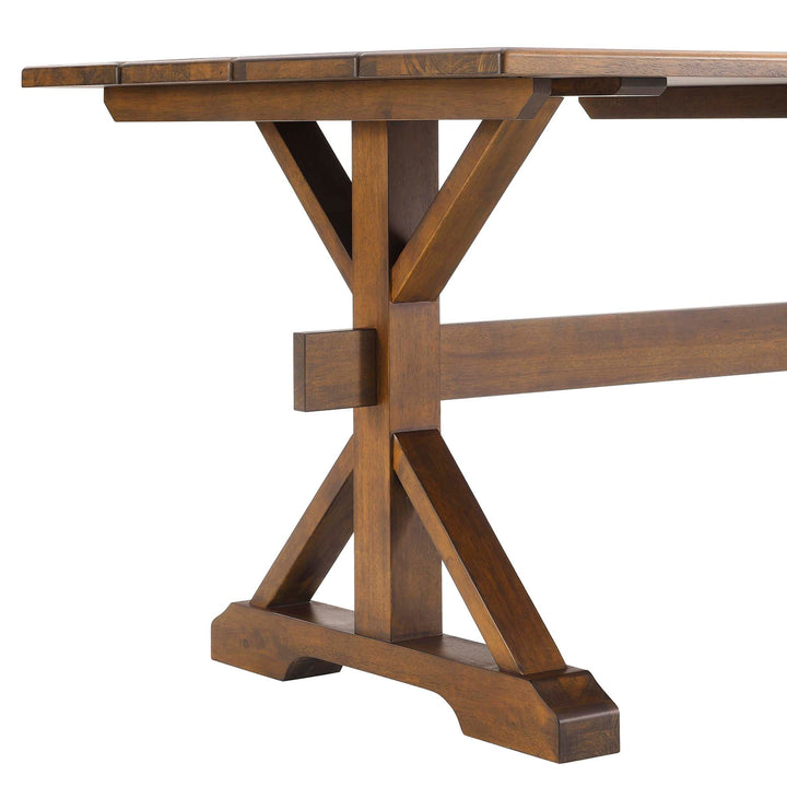 Bark Rectangular Dining Table 71" - Walnut Denmark Home