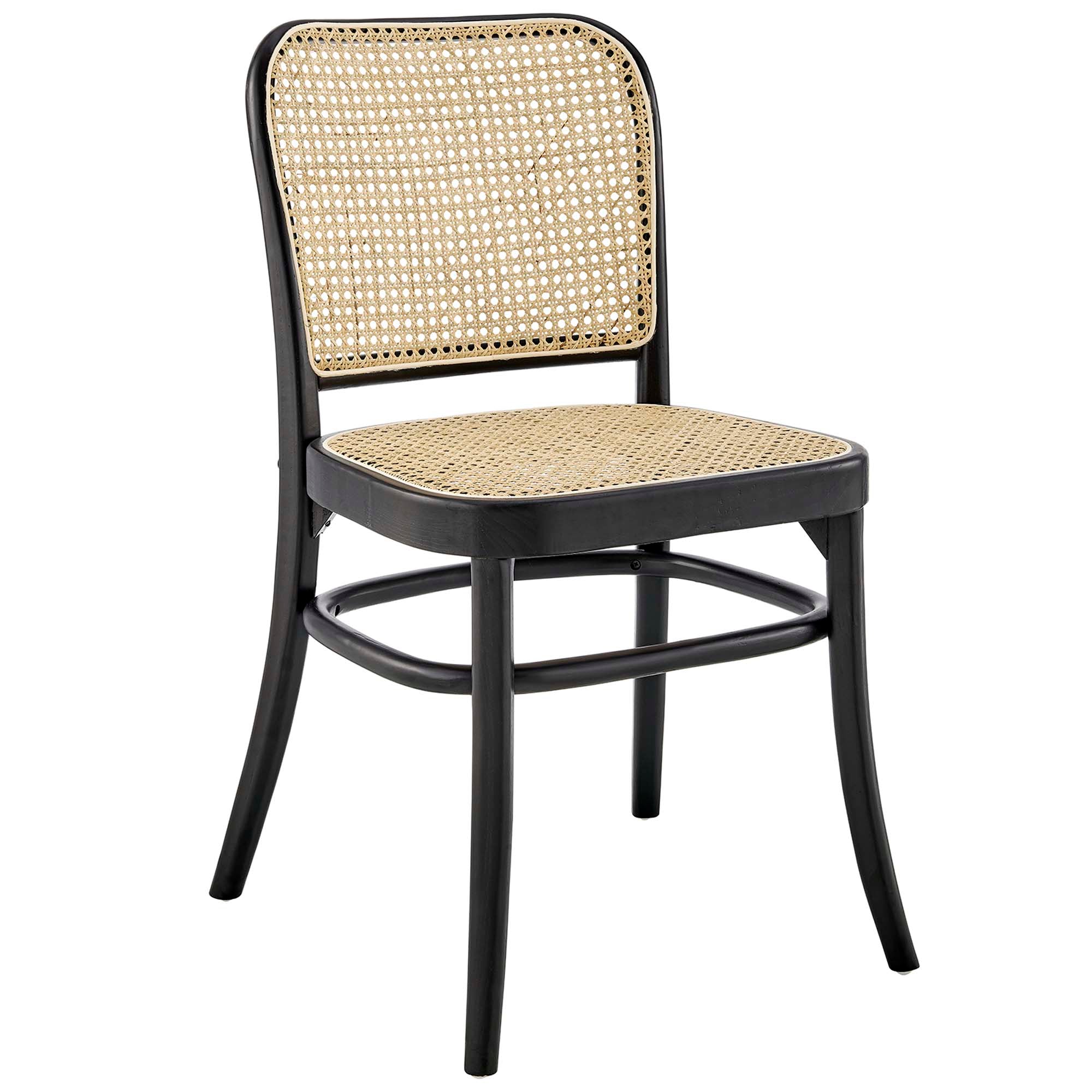 Seabourne Rattan Dining Side Chair - Black Denmark Home