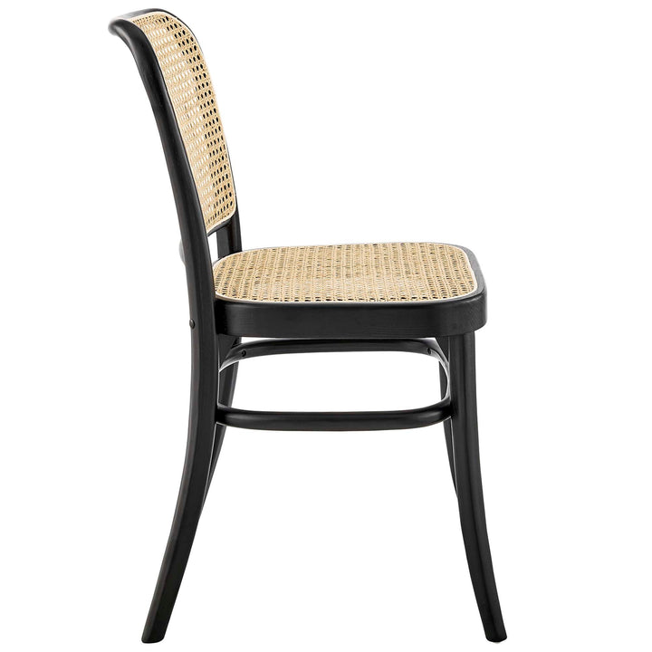 Seabourne Rattan Dining Side Chair - Black Denmark Home